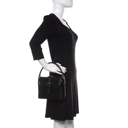 Prada City Calfskin Small Belle Shoulder Bag Black 2 of 9