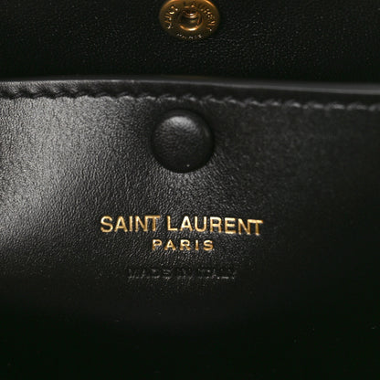 Saint Laurent Calfskin Sac De Jour Duffle Top Handle Black 6 of 8