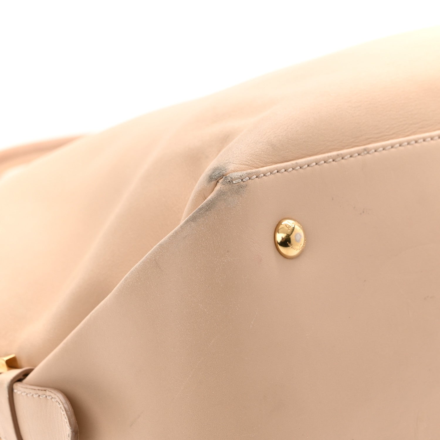 Salvatore Ferragamo Calfskin Fiamma Bag New Bisque 17 of 21