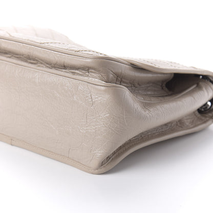 Saint Laurent Crinkled Calfskin Matelasse Monogram Medium Niki Chain Satchel Light Natural 8 of 9