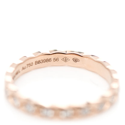 Chanel 18K Beige Gold Diamond Mini Coco Crush Ring 56 7.5 6 of 7