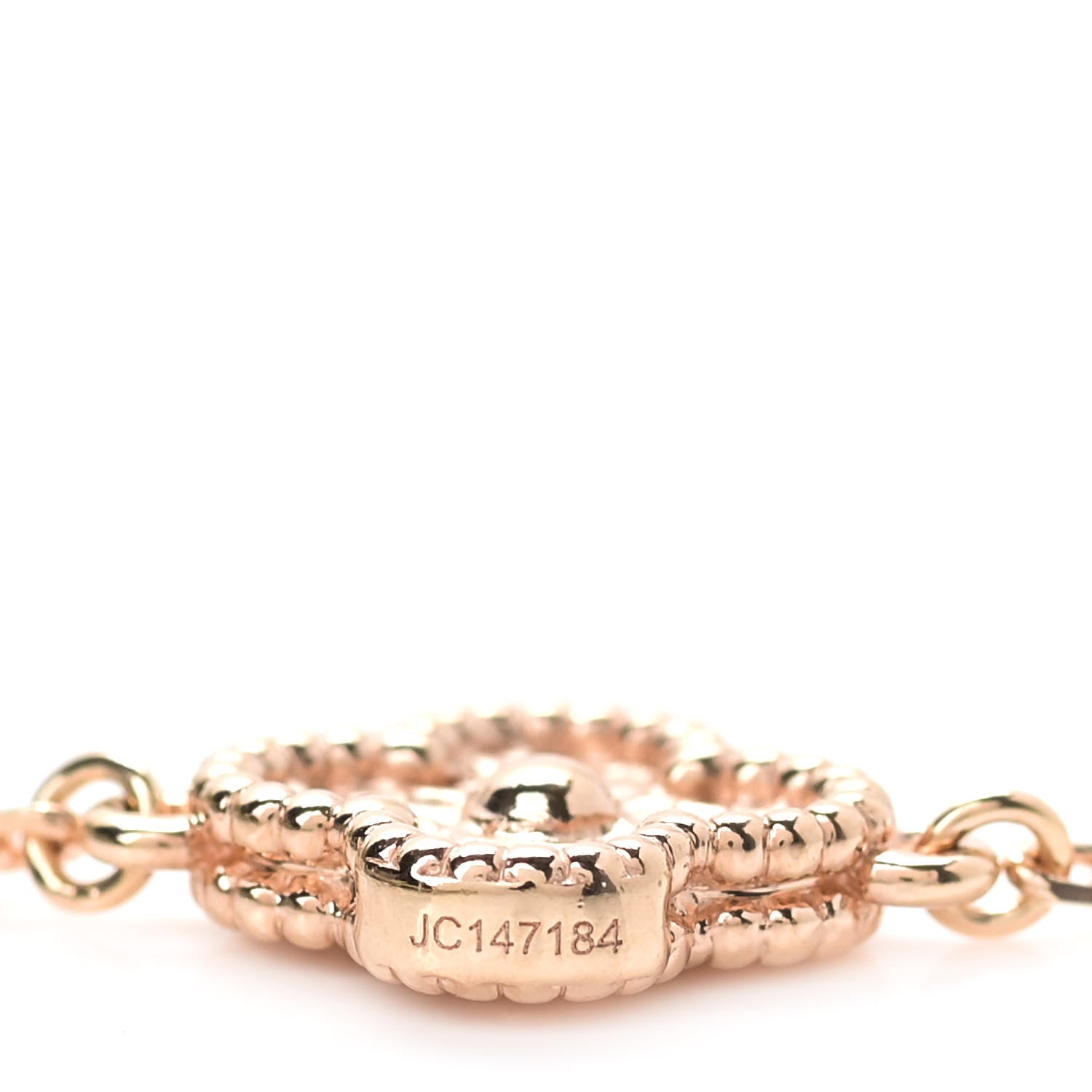 Van Cleef & Arpels 18K Rose Gold 16 Motifs Sweet Alhambra Necklace 6 of 7