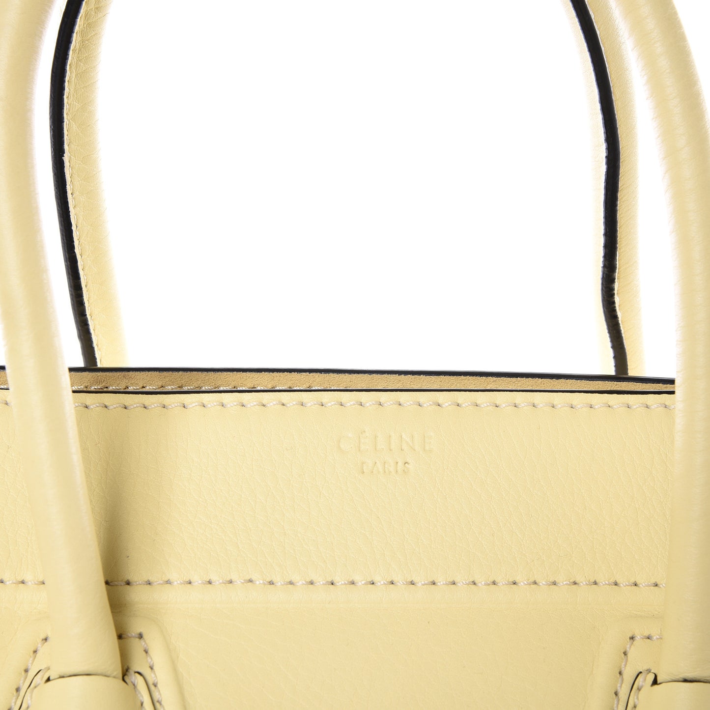 Supple Calfskin Medium Phantom Luggage Light Yellow