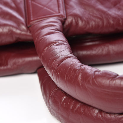 Chanel Lambskin Quilted Large Coco Cocoon Tote Burgundy 15 of 19