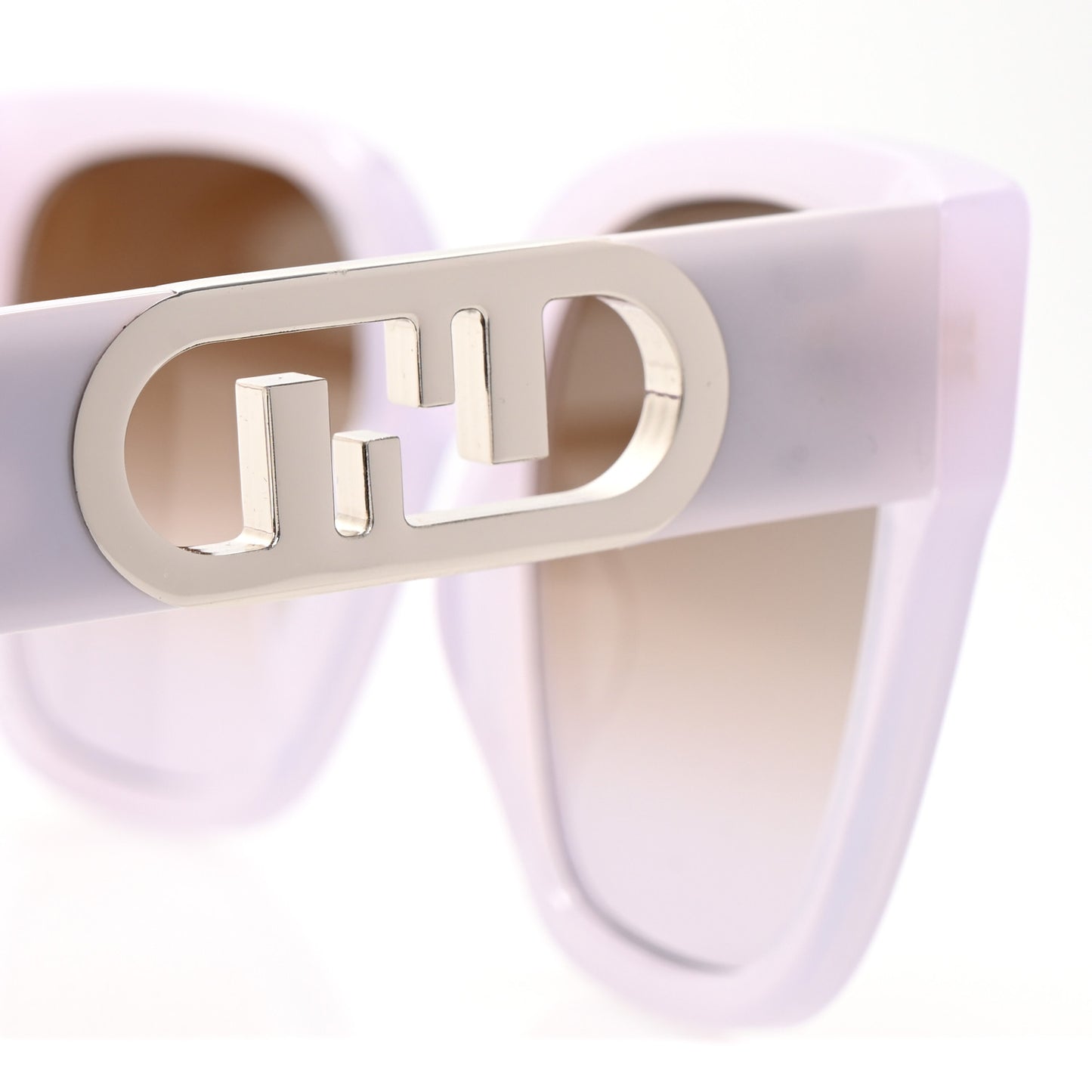 Acetate O Lock Square Sunglasses FE40063I Light Purple