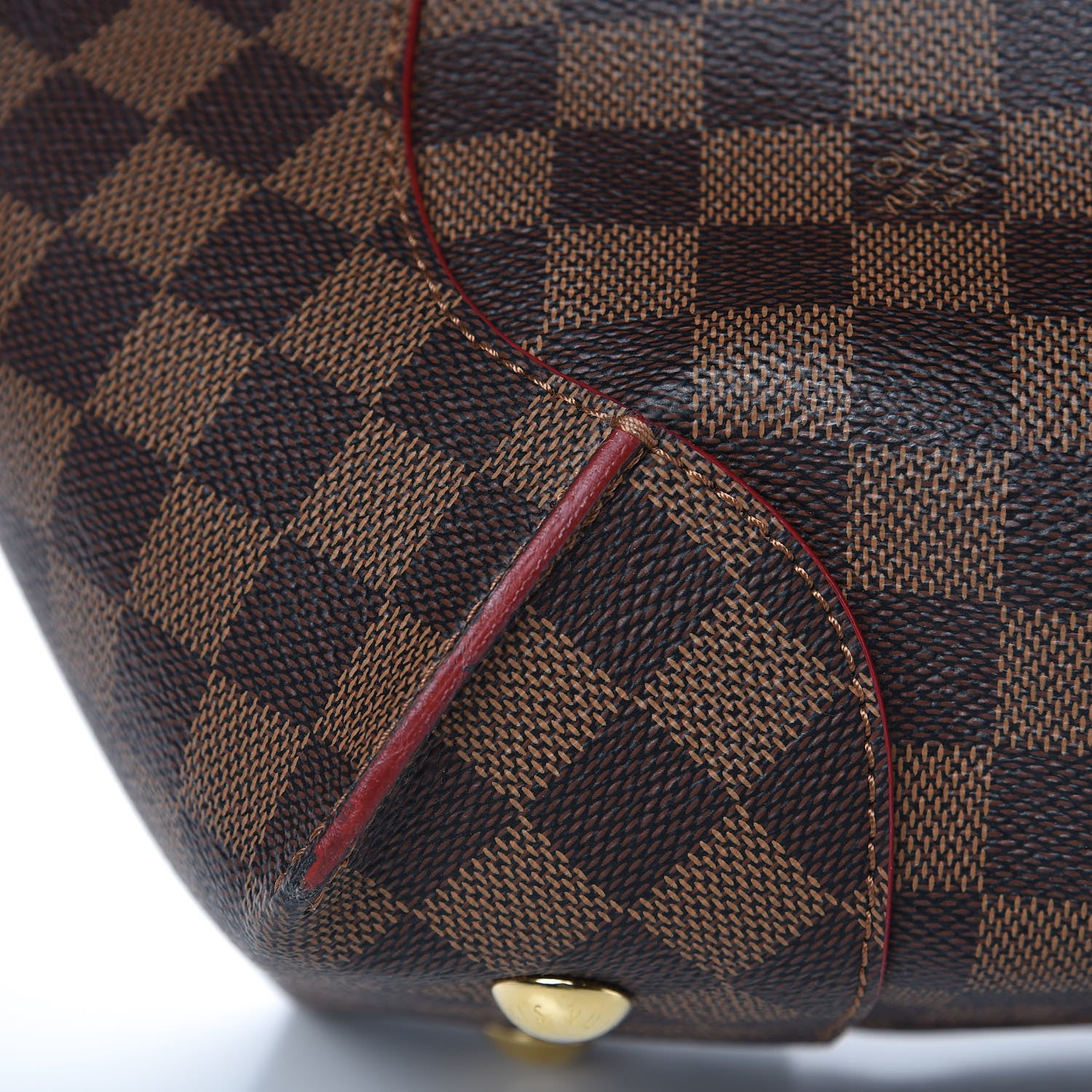 Louis Vuitton Damier Ebene Caissa Hobo Cherry 12 of 13