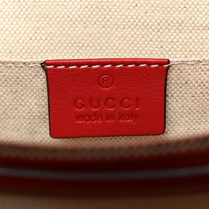 Gucci Moon Calfskin Crystal Web Medium Dionysus Bamboo Top Handle Bag Hibiscus Red 6 of 11