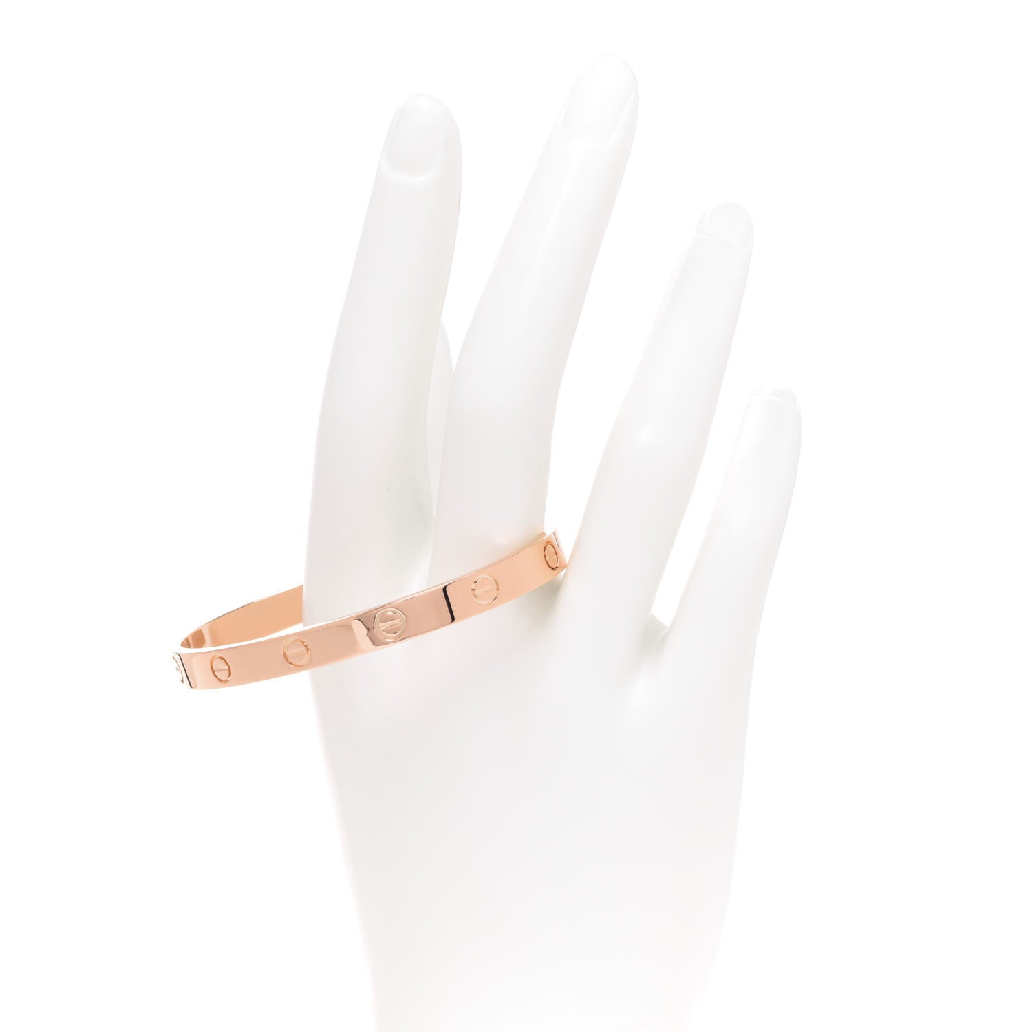 Cartier 18K Pink Gold LOVE Cuff Bracelet 18 2 of 4