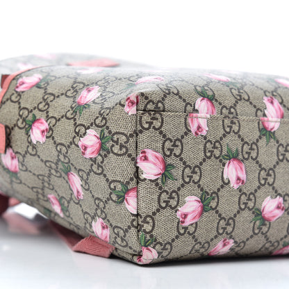 Gucci GG Supreme Monogram Rosebud Childrens Backpack Pink 7 of 9