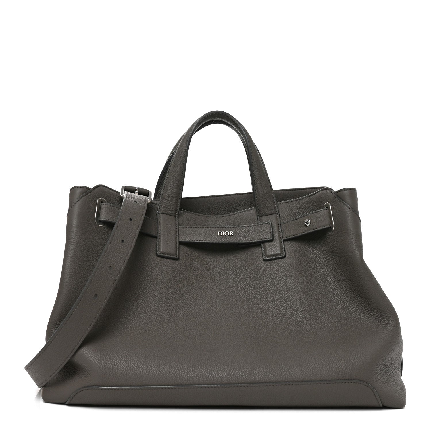 Christian Dior Icons Calfskin Medium Normandie Tote Grey 1 of 11