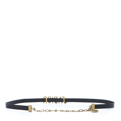 Christian Dior Grosgrain Ribbon J'Adior Logo Choker Necklace Black 3 of 4