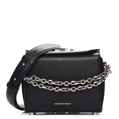 Alexander McQueen Fine Grain Goatskin Box Shoulder Bag 19 Black 1 of 8
