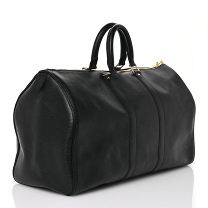Louis Vuitton Epi Keepall 50 Black 3 of 15