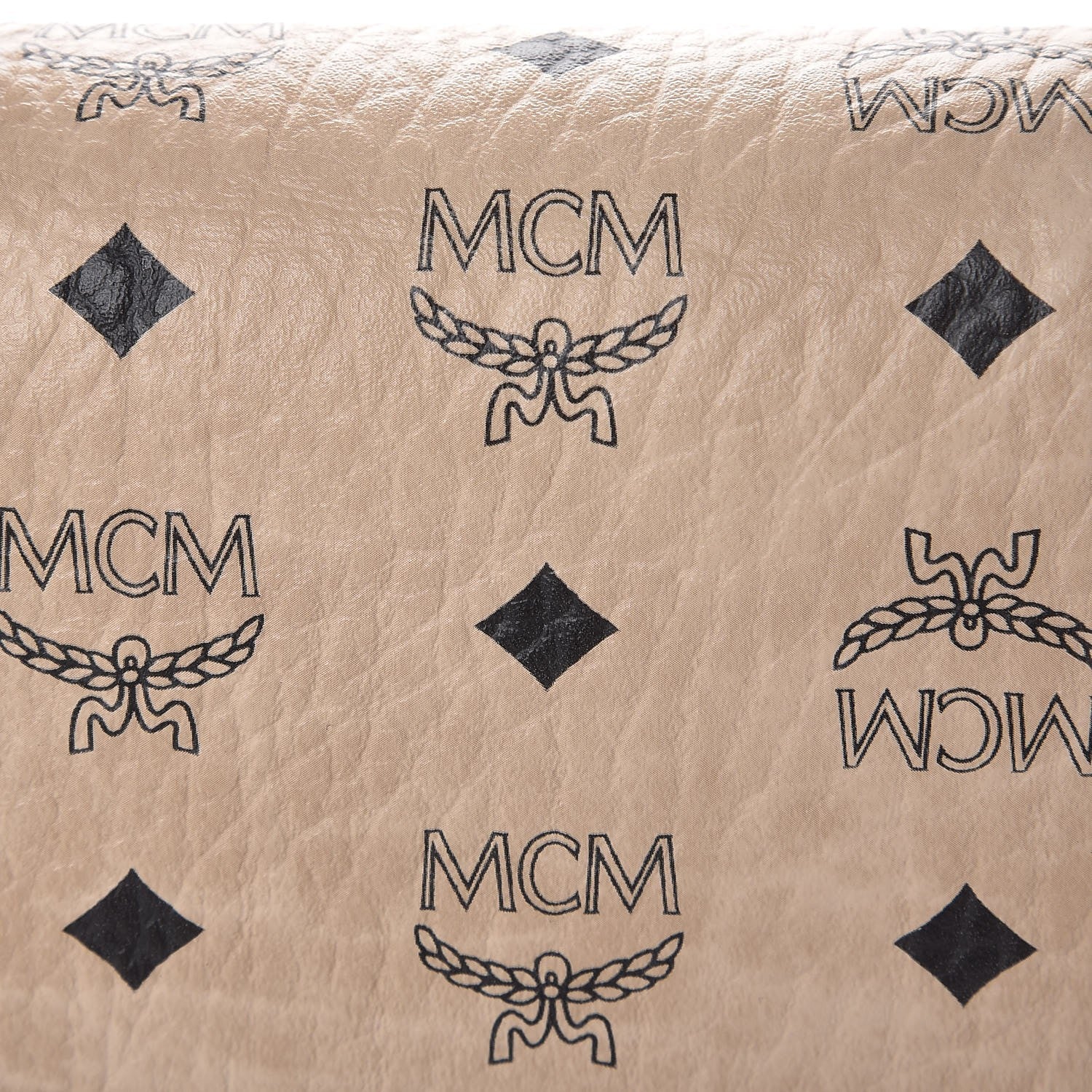 MCM Visetos Medium Patricia Satchel Beige 13 of 16