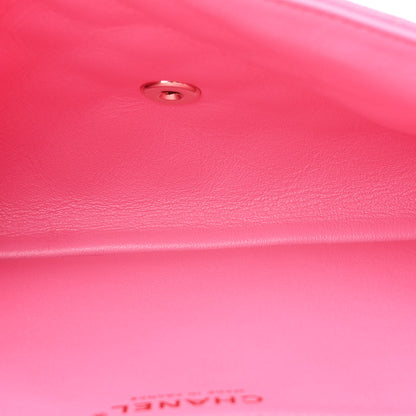 Chanel Caviar Quilted Flap Clutch Pink 5 of 12