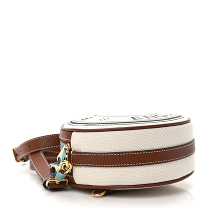 Burberry Cotton Canvas Mini Louise Crossbody Bag Natural Tan 5 of 11