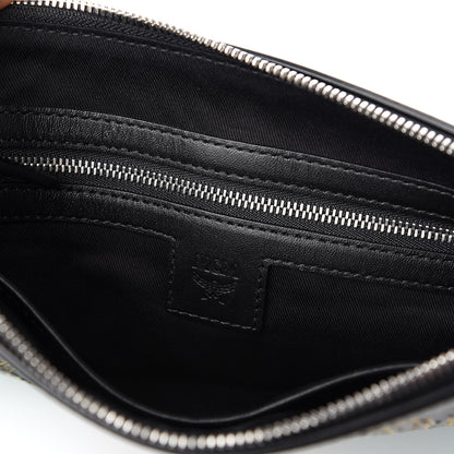 MCM Calfskin Pop Rabbit Wristlet Zip Pouch Black 9 of 10