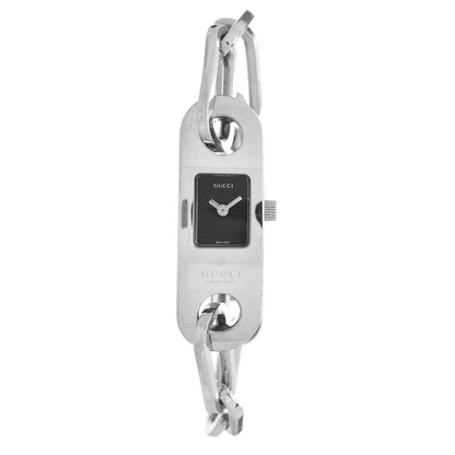 Gucci Stainless Steel 14mm 6100L Quartz Watch Black 1 of 5