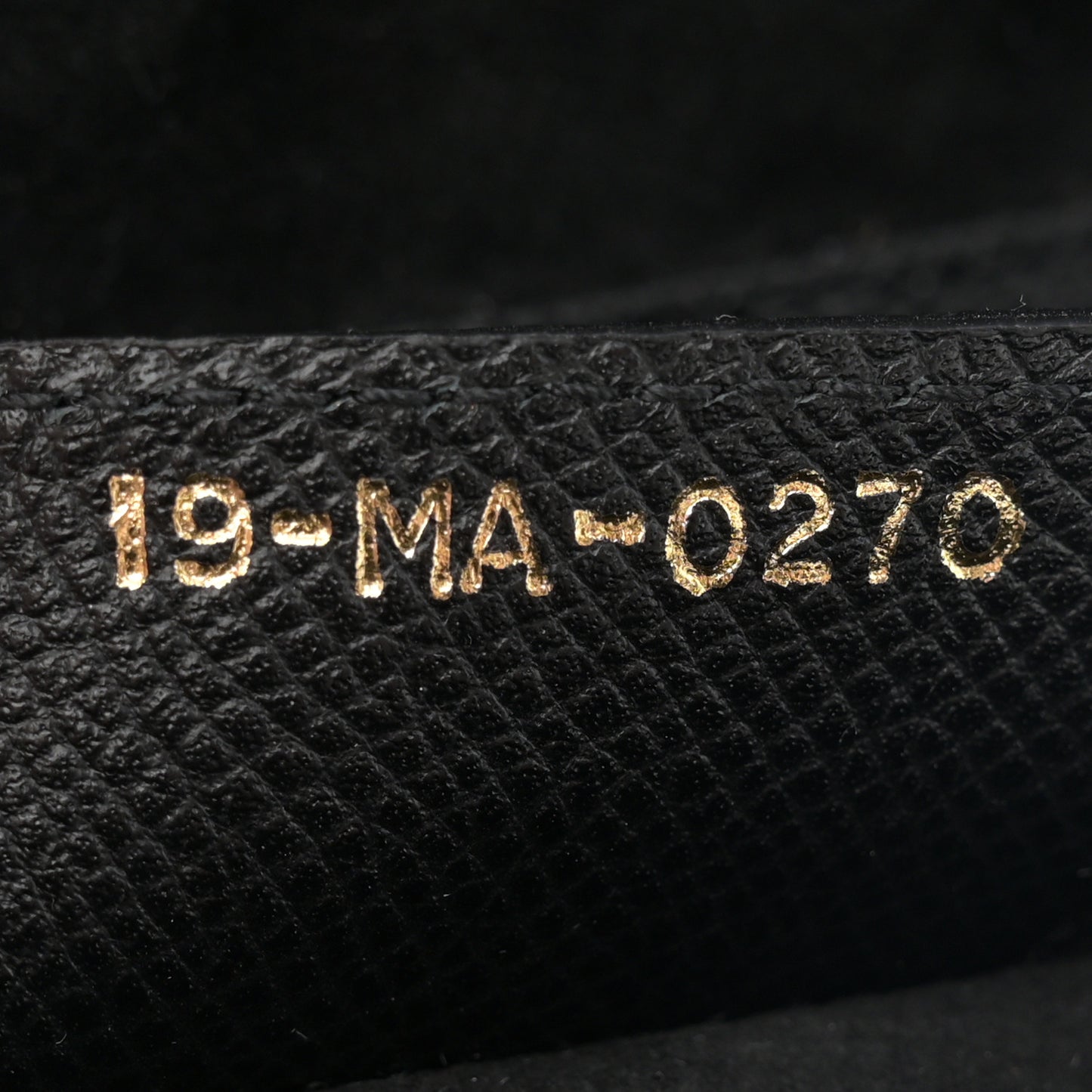 Grained Calfskin Saddle Bag Black
