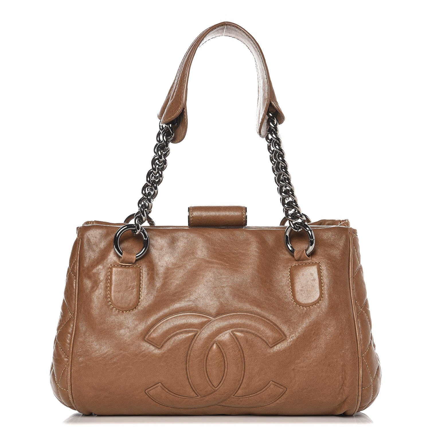 Chanel Calfskin Small Perfect Day Tote Brown 1 of 14