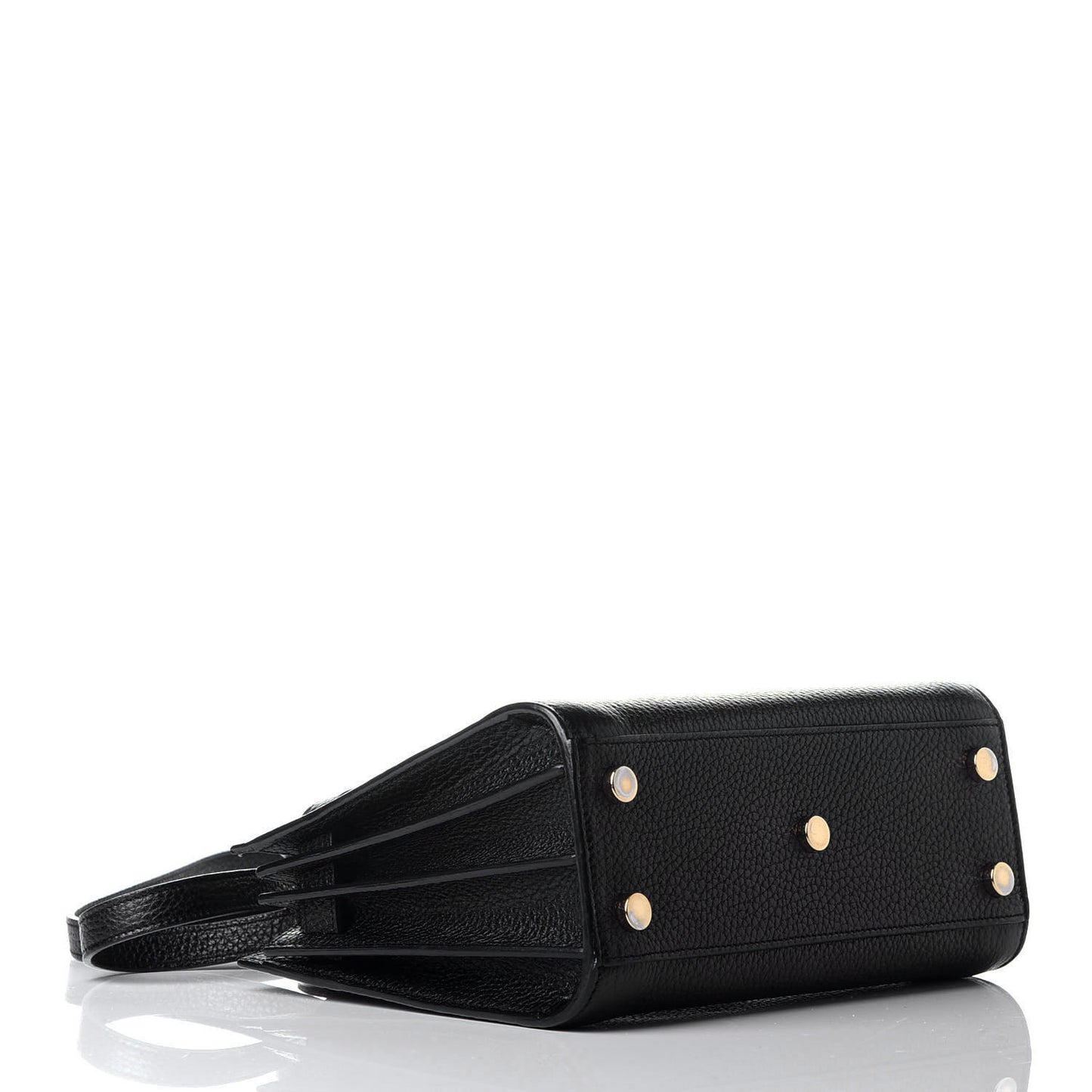 Grained Calfskin Nano Sac De Jour Black