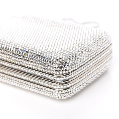 Judith Leiber Crystal Minaudiere Clutch Silver 8 of 9