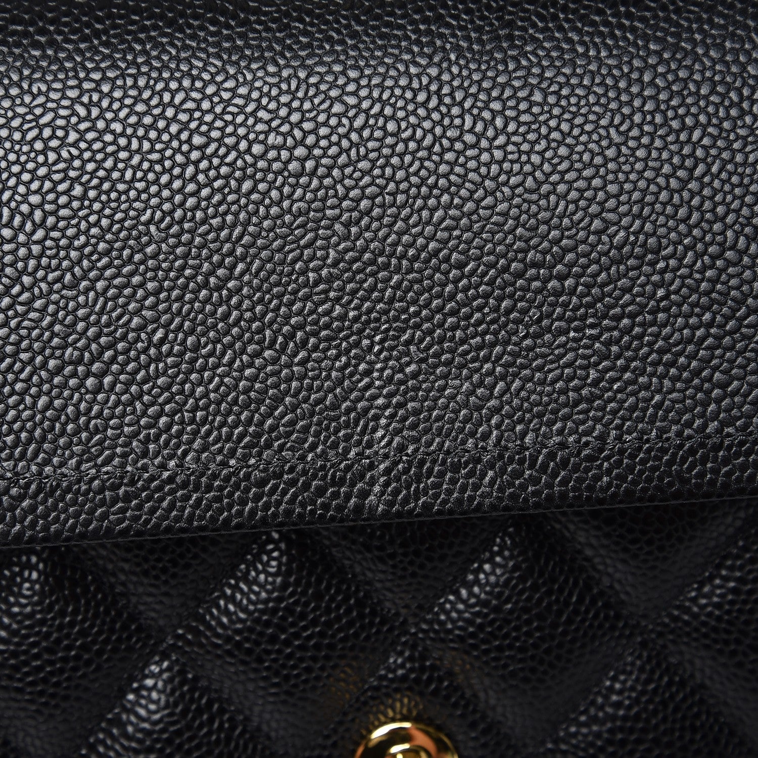 Chanel Caviar Quilted Jumbo Double Flap Black 9 of 10