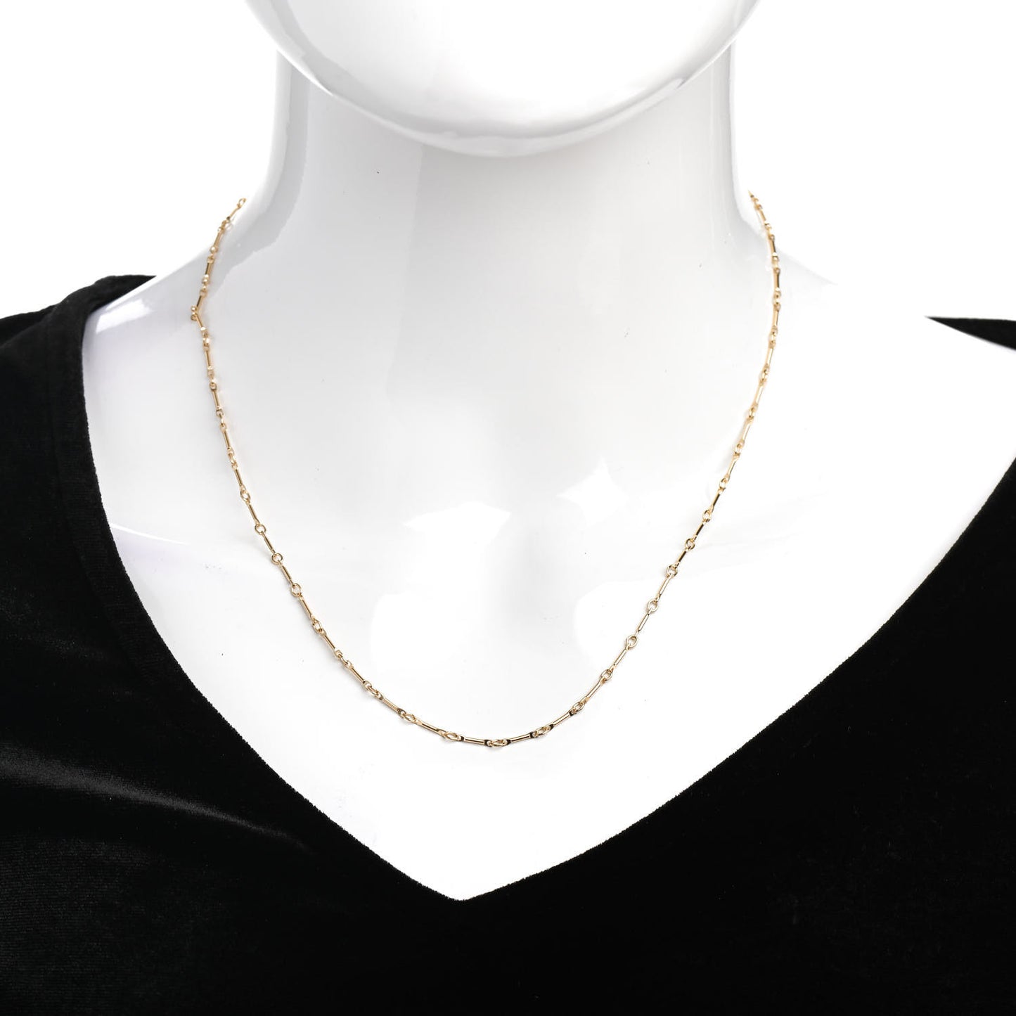 18K Yellow Gold Link Chain Necklace