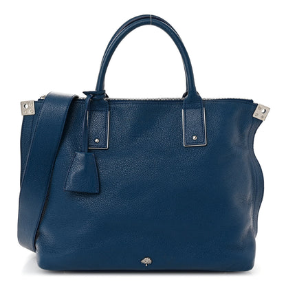 Mulberry Classic Grained Calfskin Small Alice Satchel Blue 1 of 11