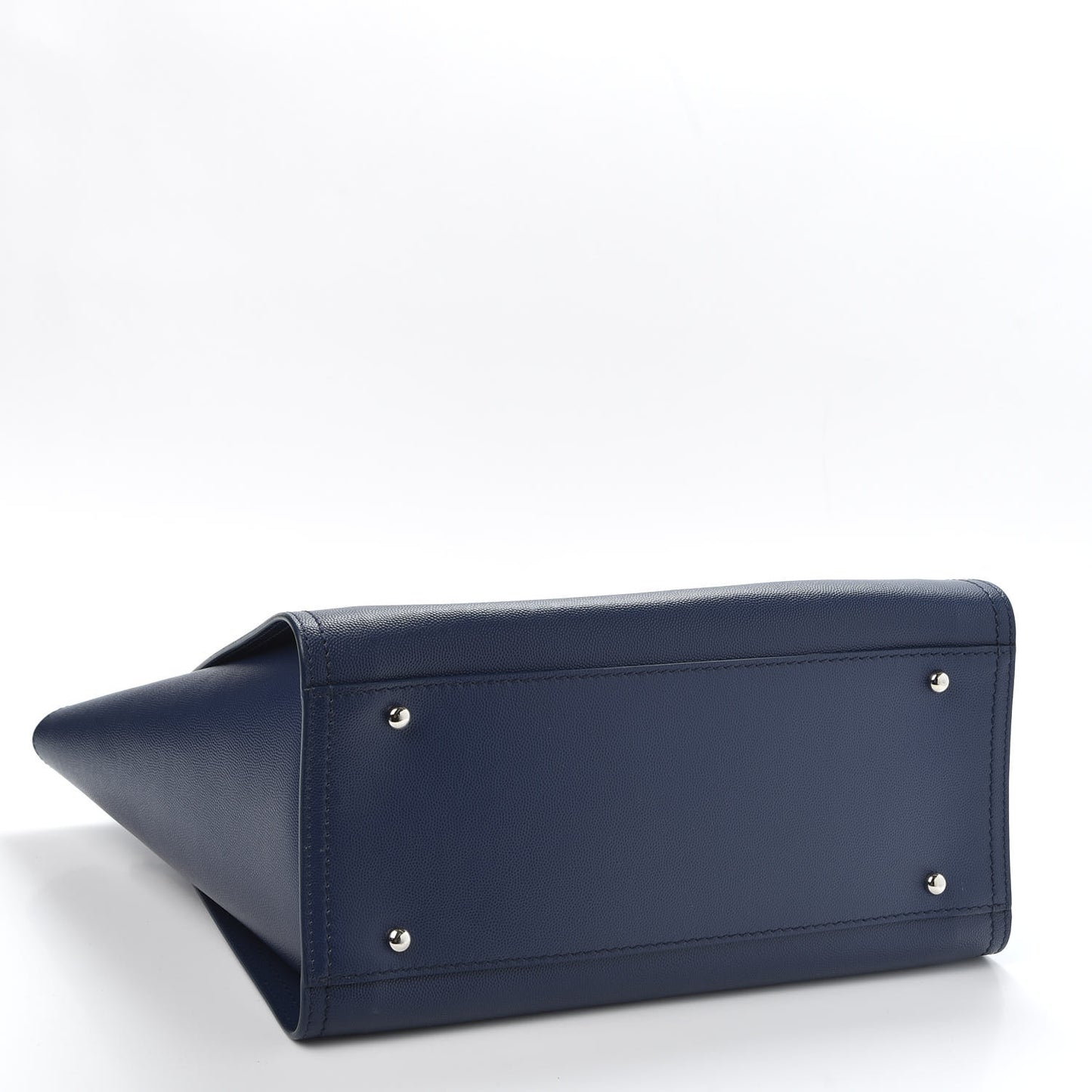 Caviar Small Studded Deauville Tote Navy