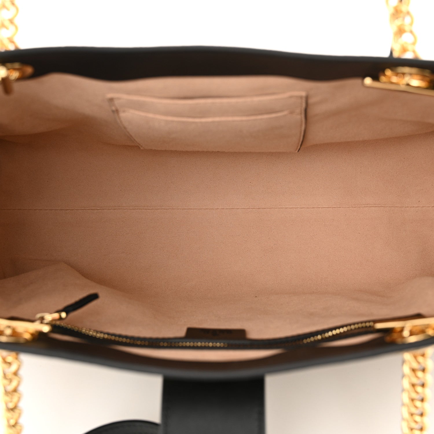 Gucci GG Supreme Monogram Bees Medium Padlock Tote Beige Oro Black 5 of 10