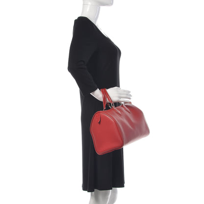 Louis Vuitton Epi Speedy 25 Rouge 2 of 12