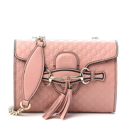 Gucci Microguccissima Mini Emily Shoulder Bag Soft Pink 1 of 8