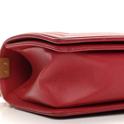 Chanel Calfskin Quilted Medium Boy Flap Red 9 of 11