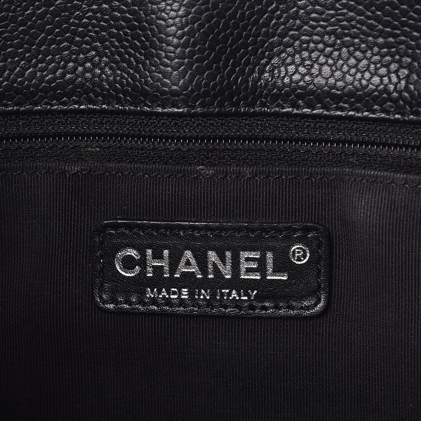 Caviar Quilted Grand Shopping Tote GST Black