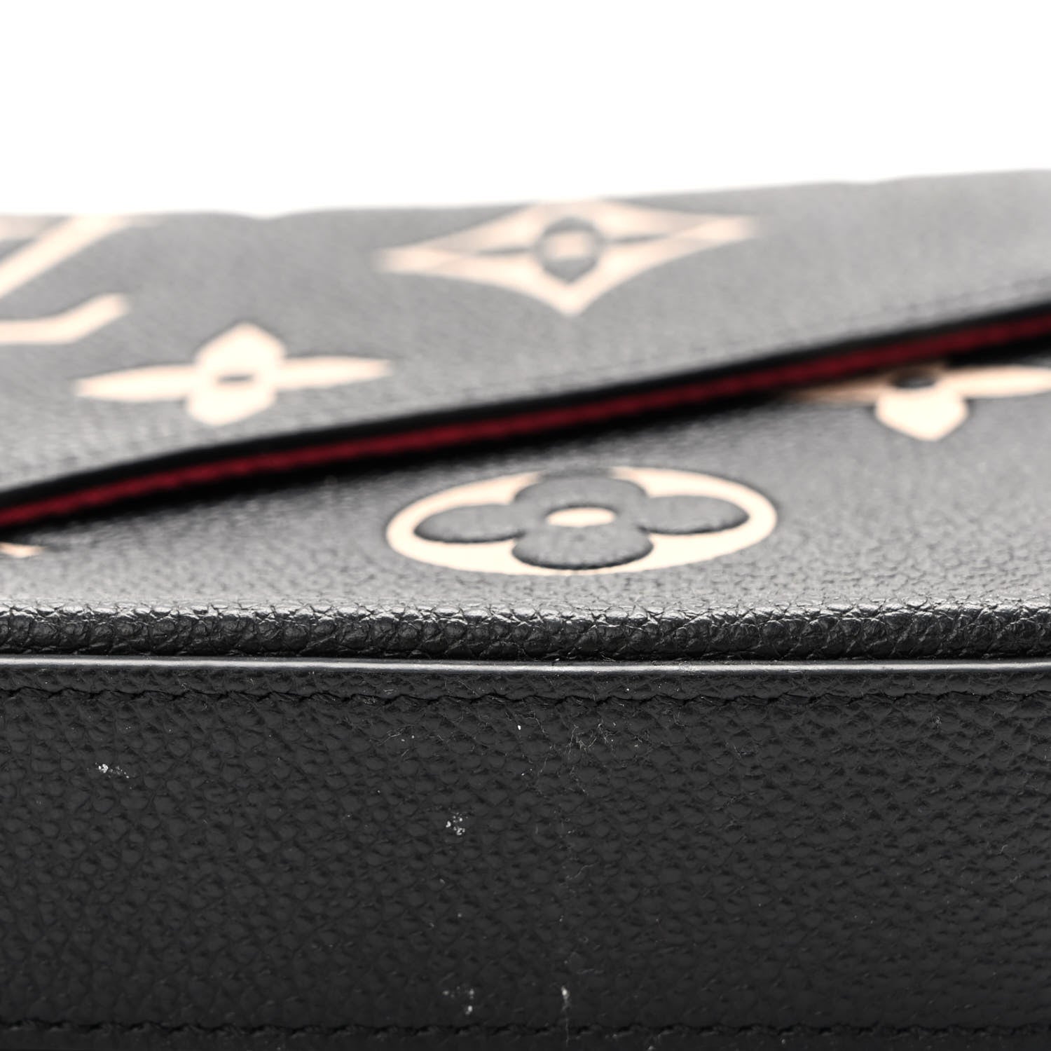 Louis Vuitton Empreinte Monogram Giant Felicie Pochette Black Beige 11 of 12