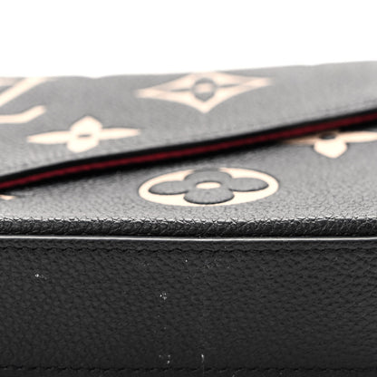 Louis Vuitton Empreinte Monogram Giant Felicie Pochette Black Beige 11 of 12