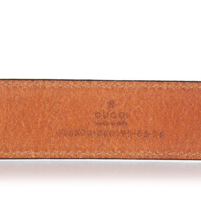 Gucci Calfskin Interlocking G Belt 85 34 Orange 4 of 6