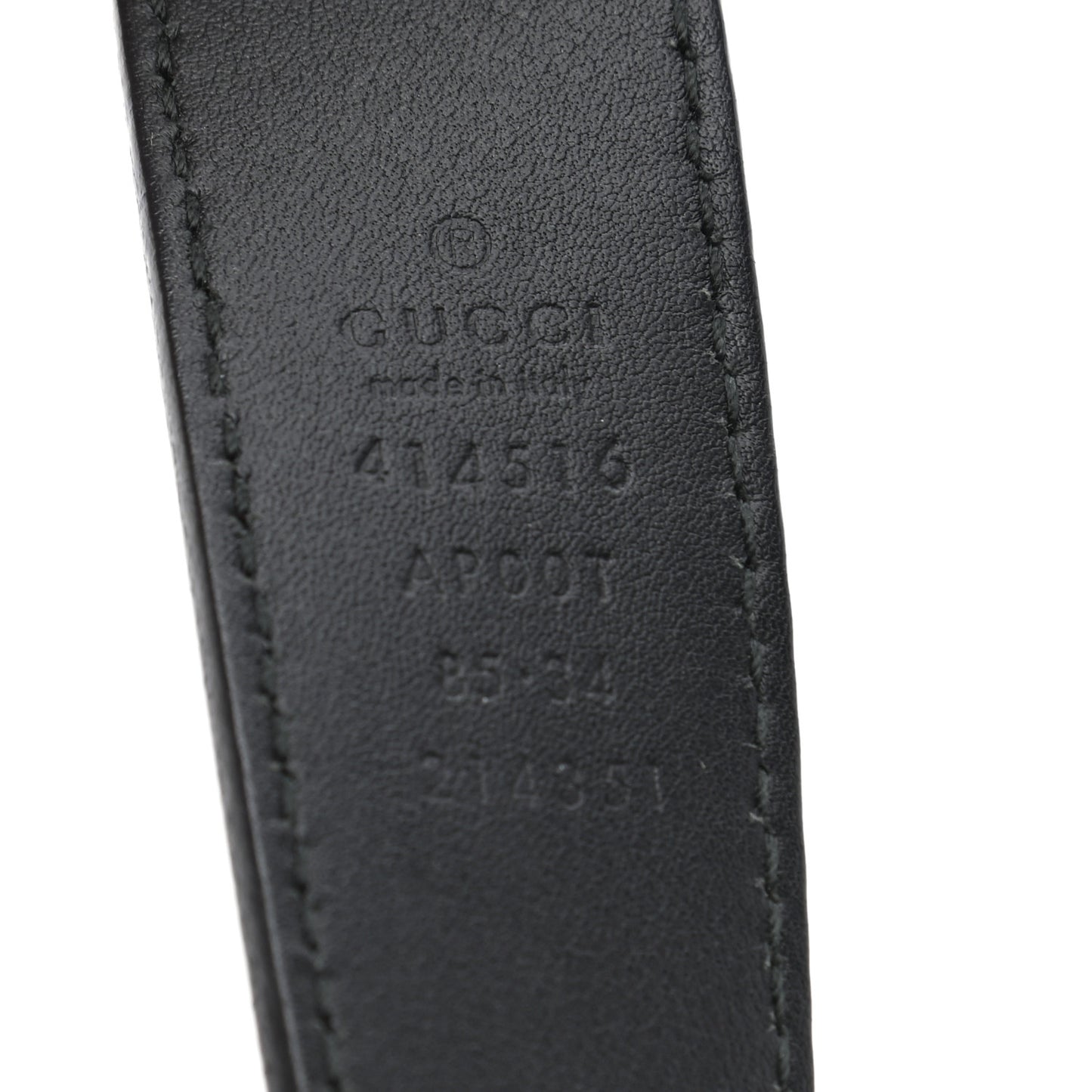 Calfskin Double G 30mm Belt 85 34 Black