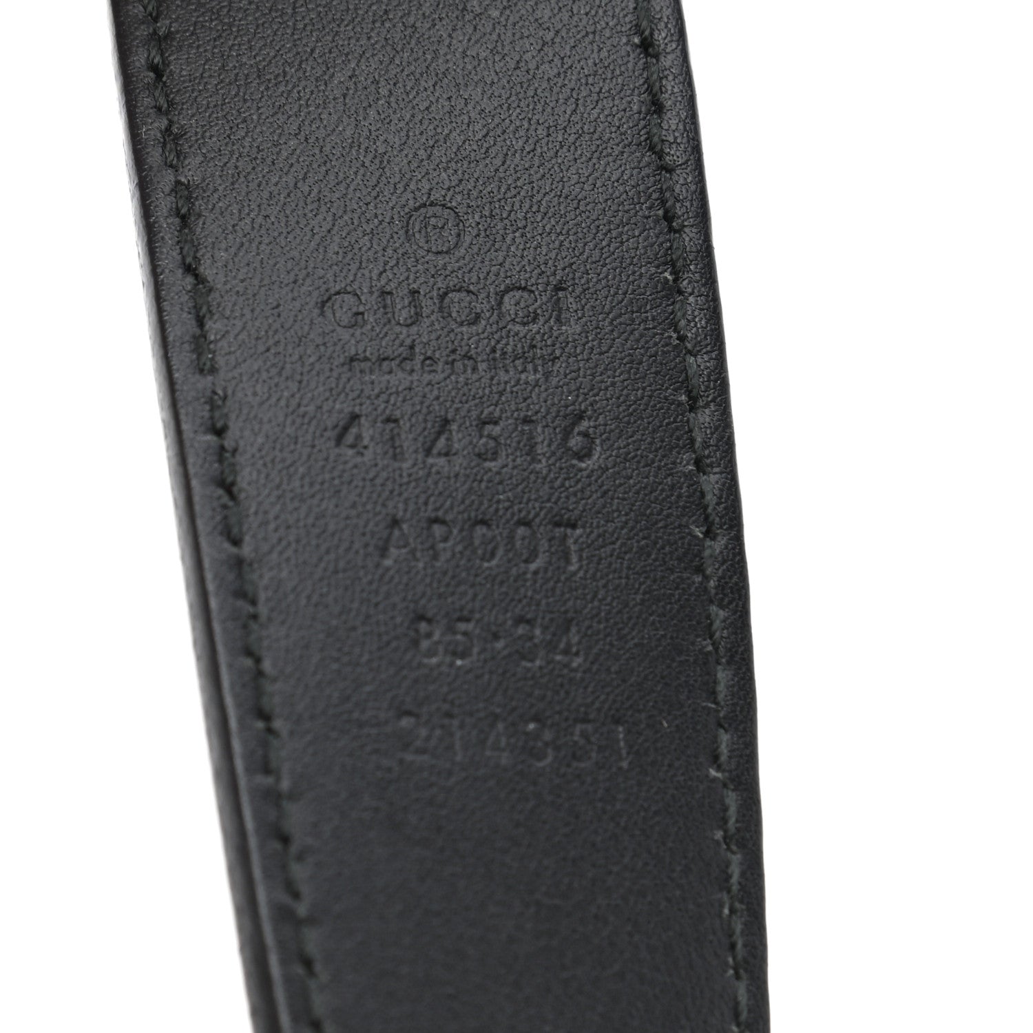 Gucci Calfskin Double G 30mm Belt 85 34 Black 5 of 5