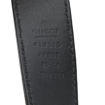 Gucci Calfskin Double G 30mm Belt 85 34 Black 5 of 5
