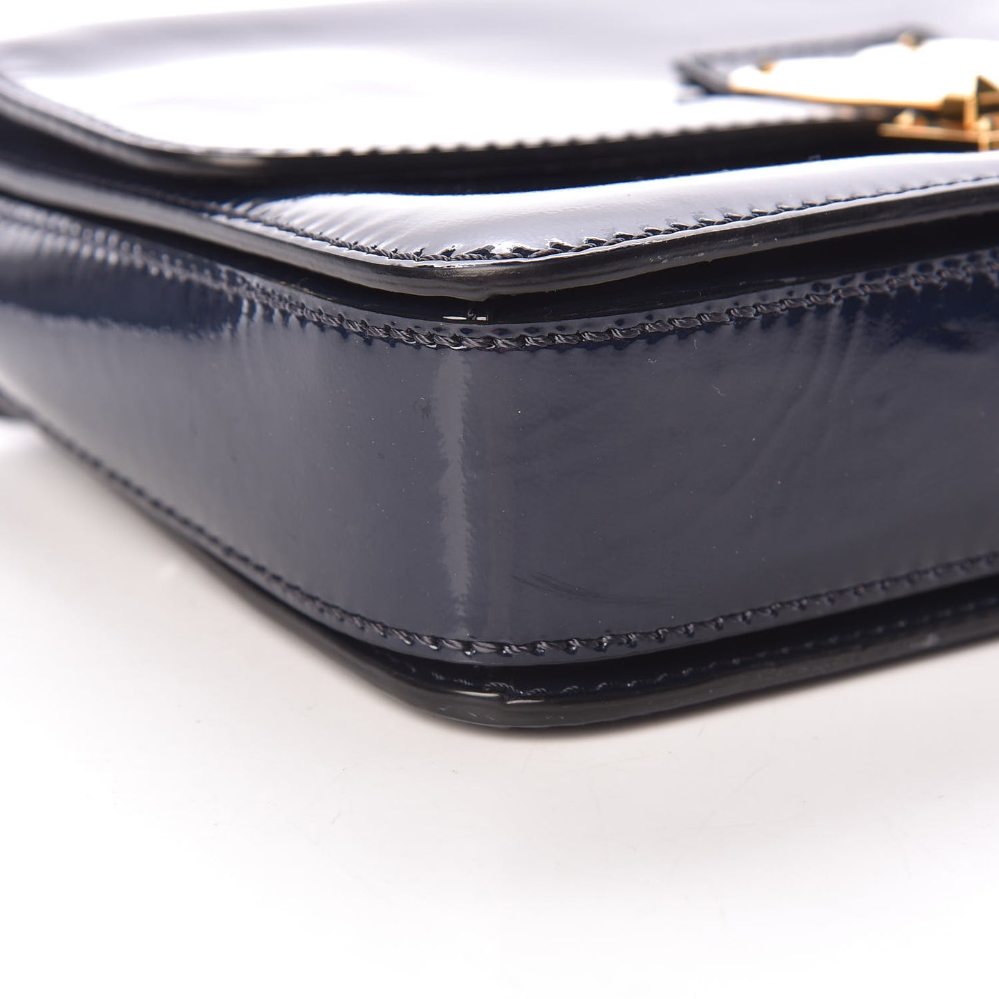 Patent L'Amour Rockstud Shoulder Bag Marine