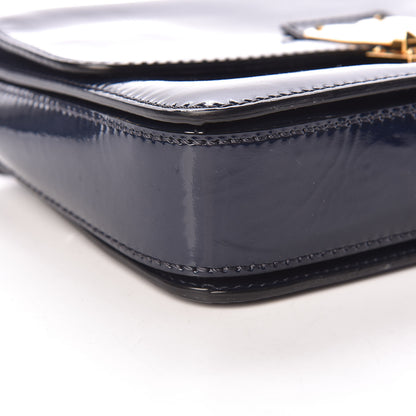 Valentino Garavani Patent L'Amour Rockstud Shoulder Bag Marine 11 of 12