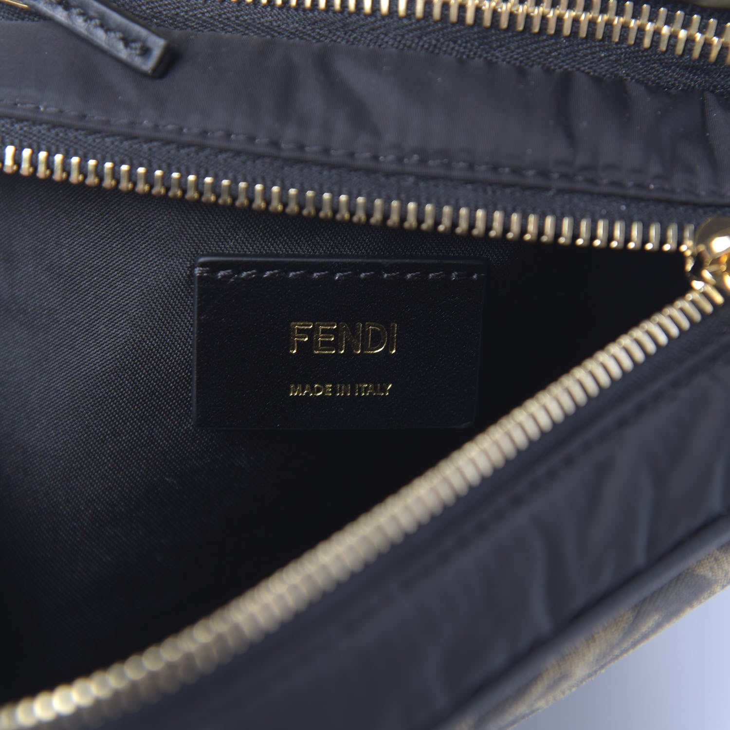 Fendi Nylon Dolmias Vitello Grace FF Multi Pouch Belt Bag Military Brown Tortora 7 of 12