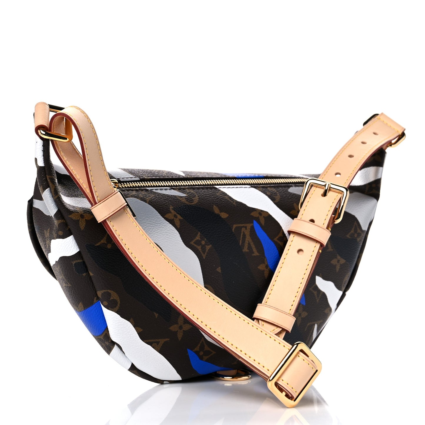 X LOL Monogram Bumbag Blue Silver
