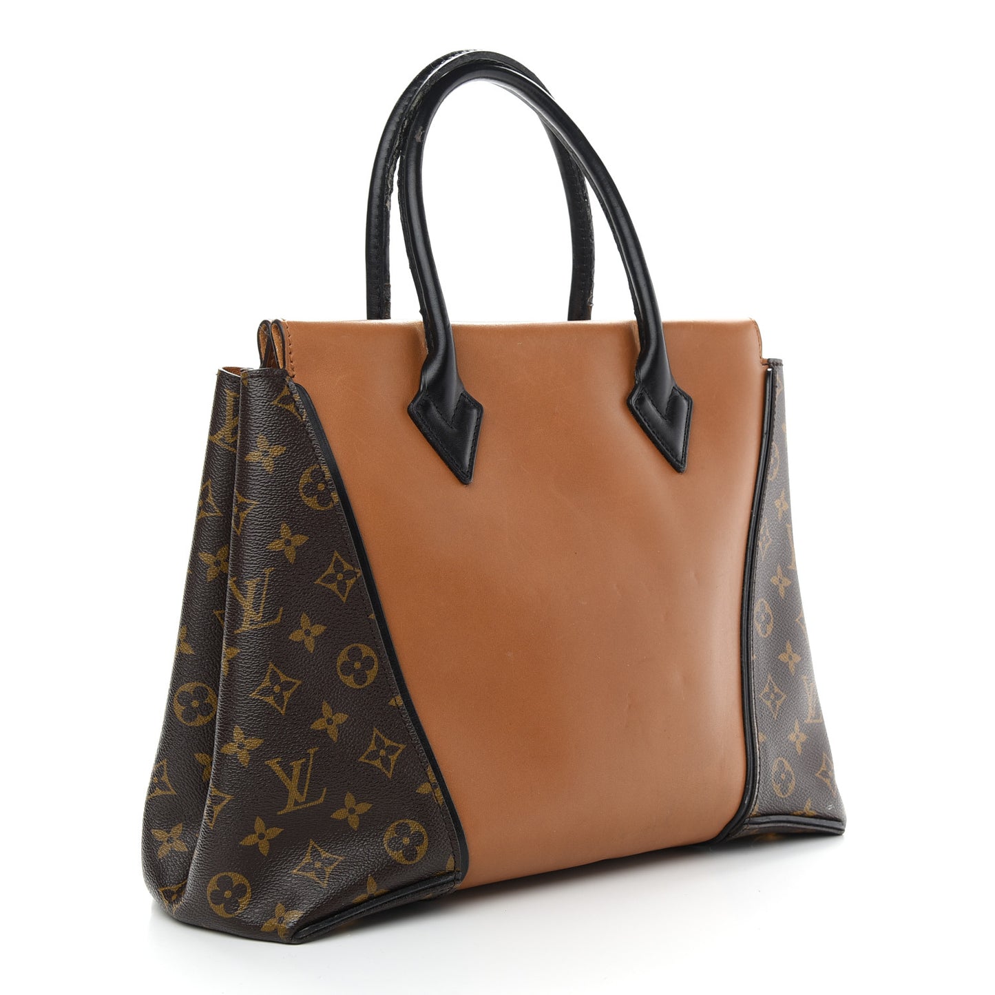 Monogram Cuir Orfevre Tote W PM Noisette