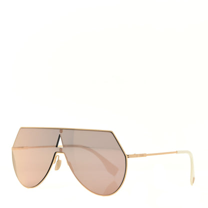 Fendi Metal Mirrored Eyeline Sunglasses FF 0193/S Matte Gold 1 of 7