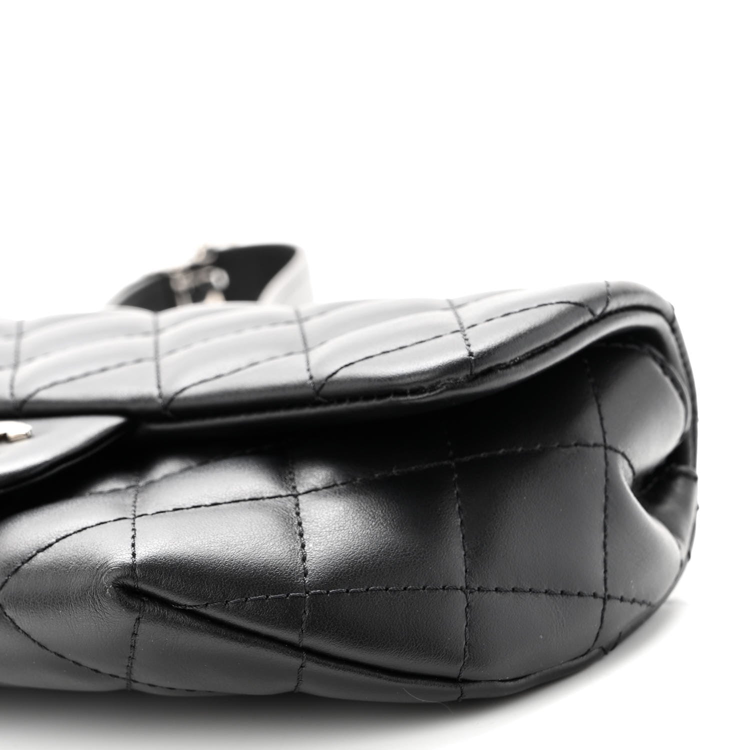 Chanel Calfskin Quilted CC Uniform Flap Belt Bag Black 10 of 10