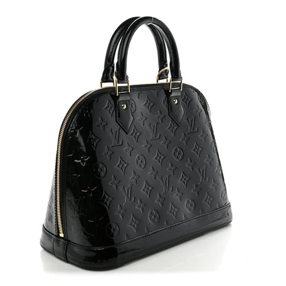 Louis Vuitton Vernis Alma PM Noir Magnetique 3 of 10