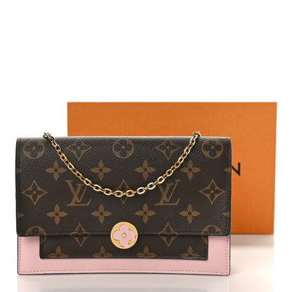 Louis Vuitton Monogram Flore Chain Wallet Rose Ballerine 9 of 9